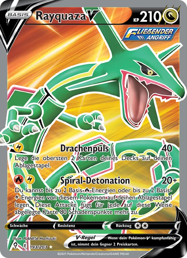 Rayquaza V, Drachenwandel 193