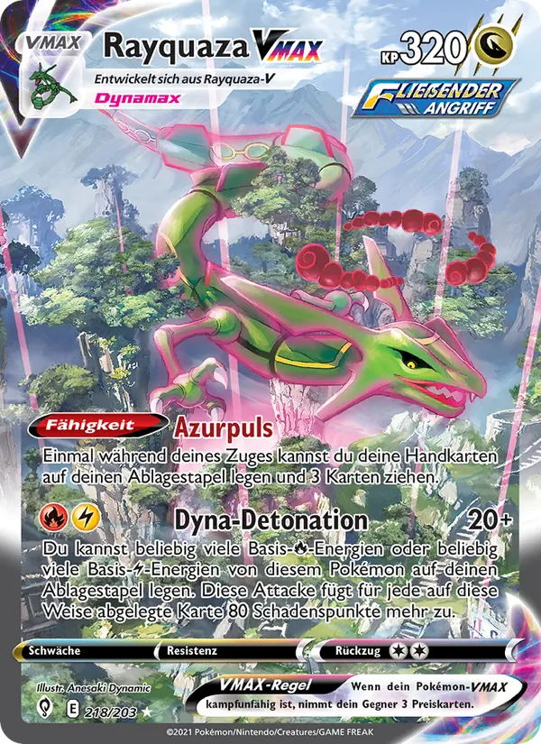 Rayquaza VMAX, Drachenwandel 218
