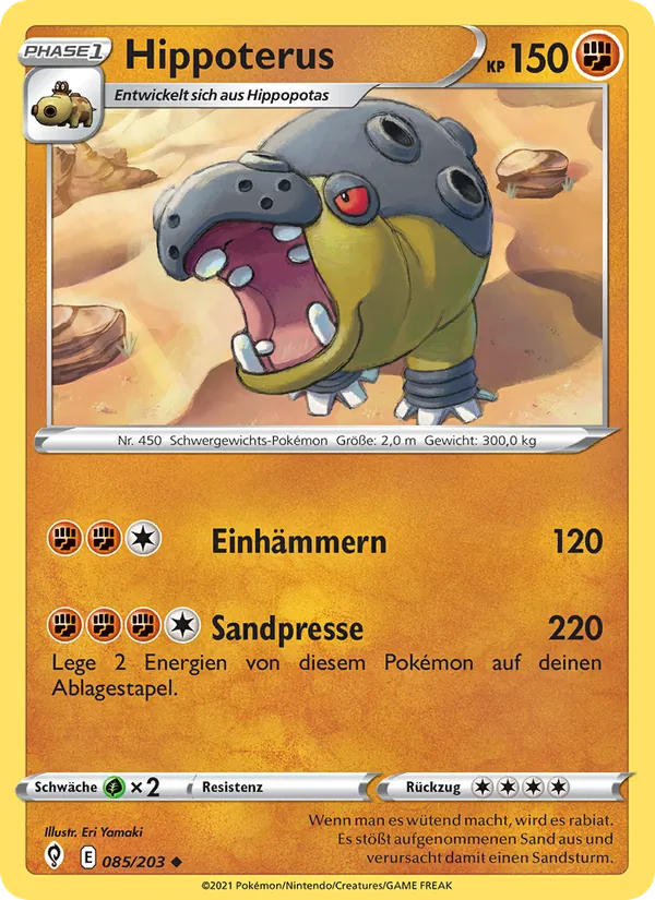 Hippoterus, Drachenwandel 85