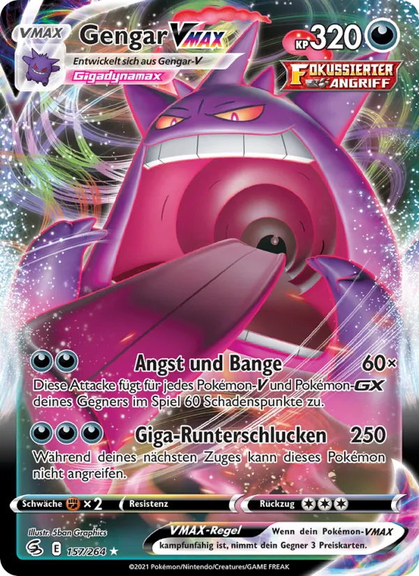 Gengar VMAX, Fusions Angriff 157