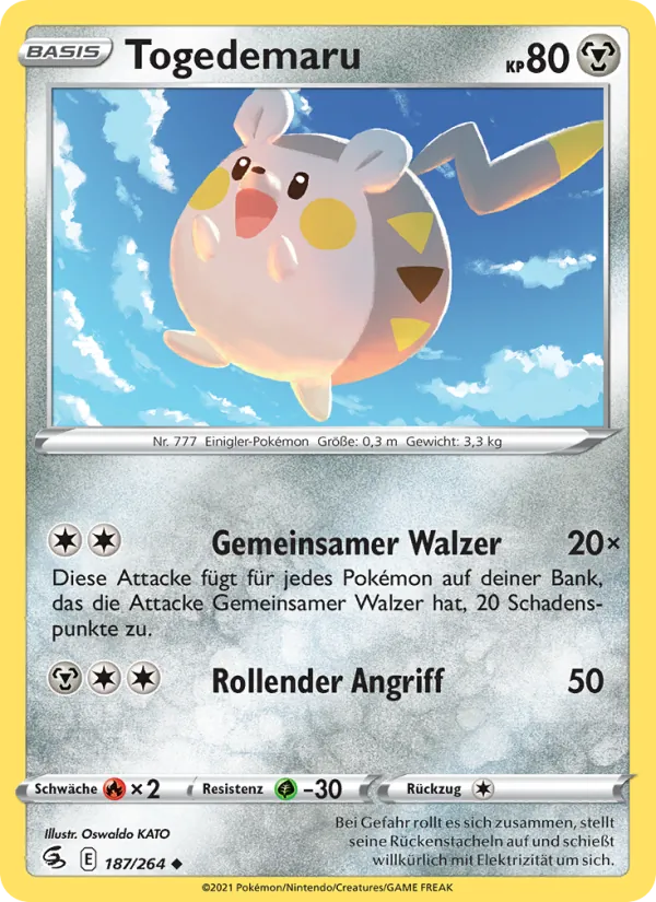 Togedemaru, Fusions Angriff 187