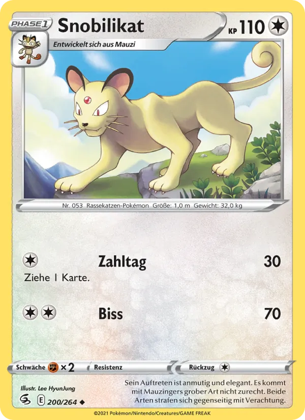 Snobilikat, Fusions Angriff 200