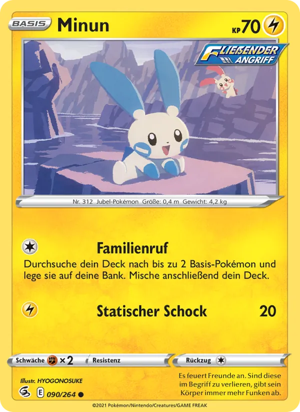 Minun, Fusions Angriff 90
