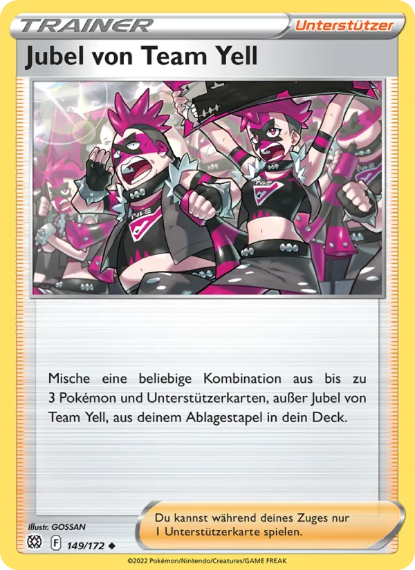Jubel von Team Yell, Strahlende Sterne 149