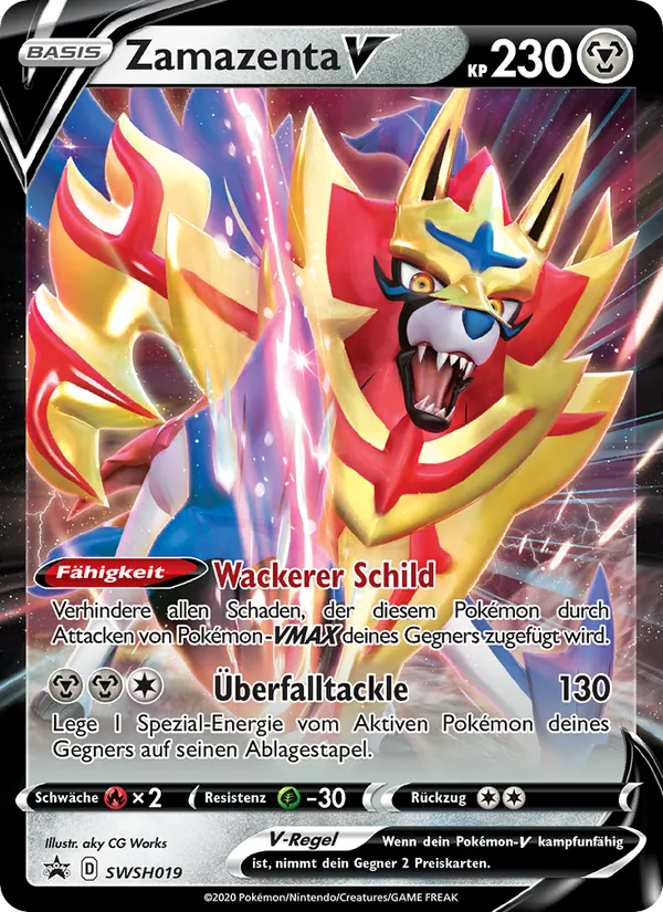 Zamazenta V, SCSC Promokarten SWSH019