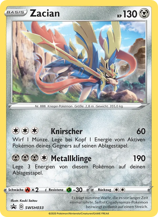 Zacian, SCSC Promokarten SWSH033