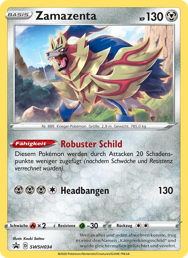 Zamazenta, SCSC Promokarten SWSH034