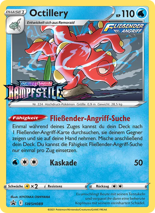 Octillery, SCSC Promokarten SWSH089
