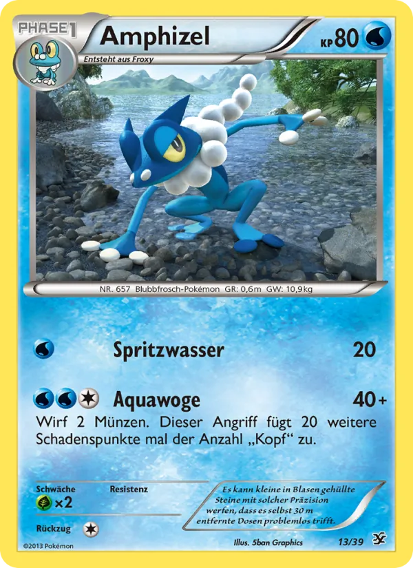 Amphizel, Willkommen in Kalos 13