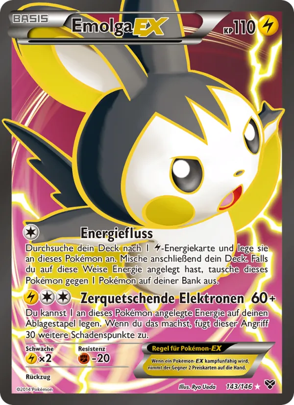 Emolga EX, XY 143