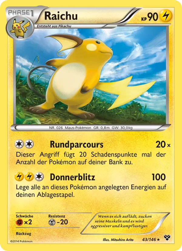 Raichu, XY 43