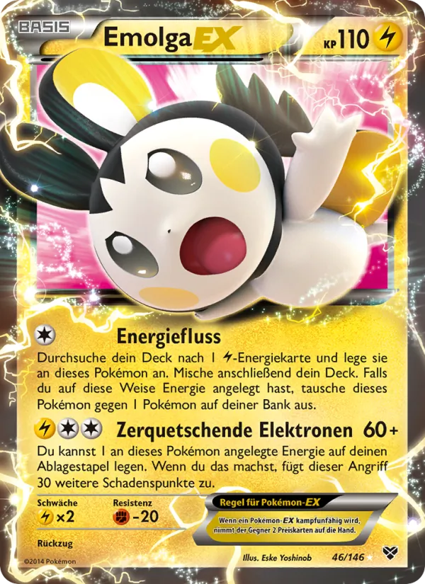 Emolga EX, XY 46