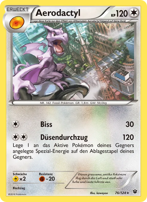 Aerodactyl, Schicksalsschmiede 76