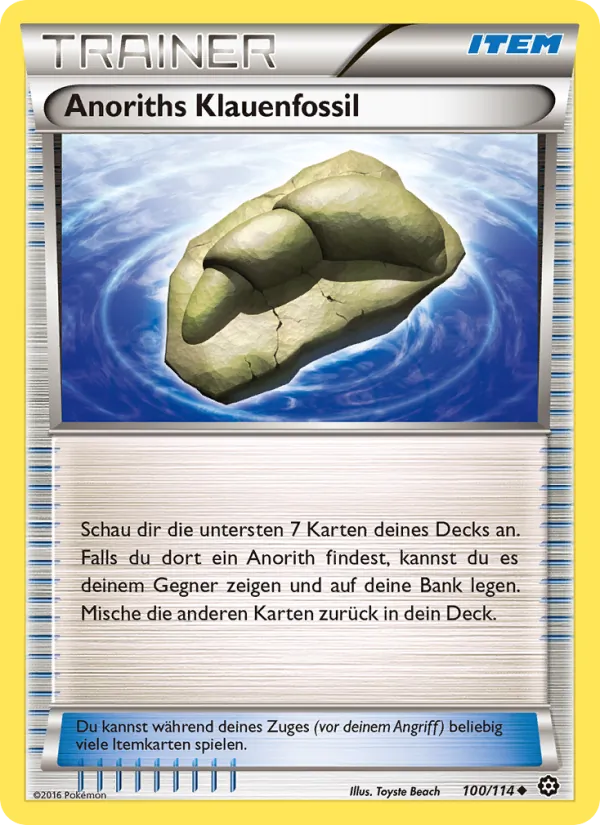 Anoriths Klauenfossil, Dampfkessel 100