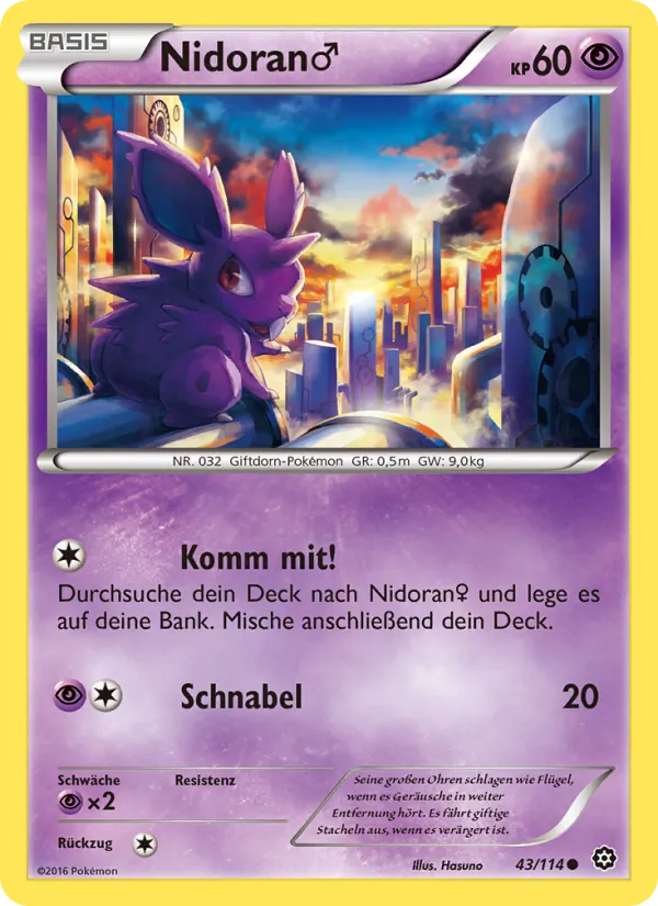 Nidoran♂, Dampfkessel 43