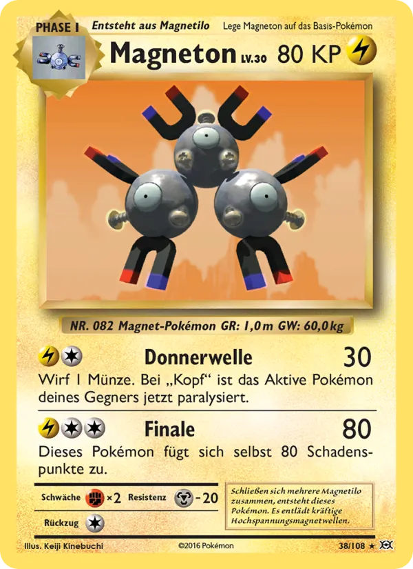 Magneton, Evolution 38