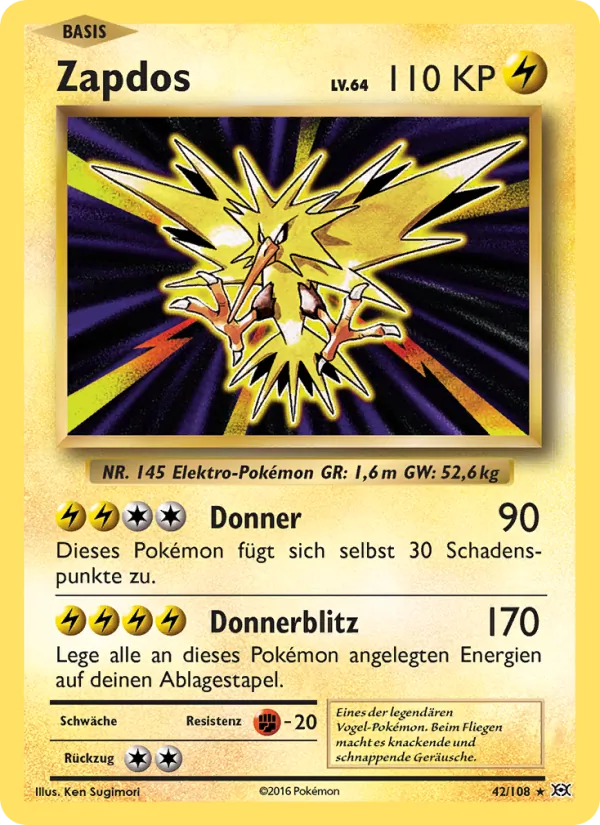 Zapdos, Evolution 42