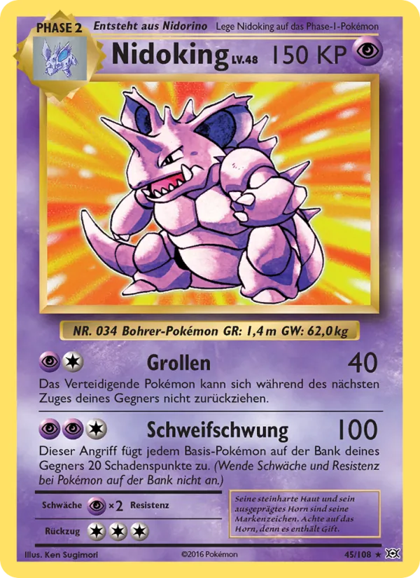 Nidoking, Evolution 45