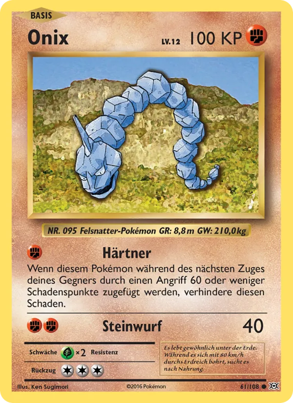 Onix, Evolution 61