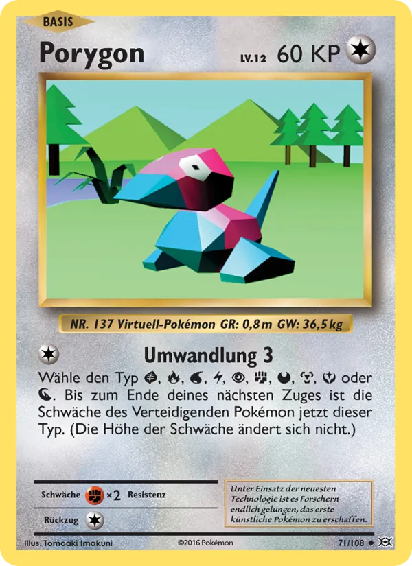 Porygon, Evolution 71