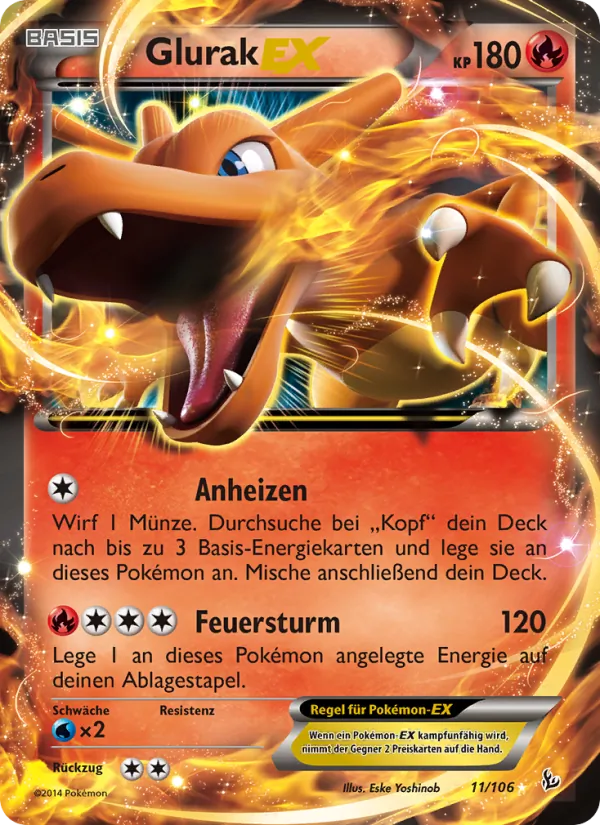 Glurak EX, Flammenmeer 11