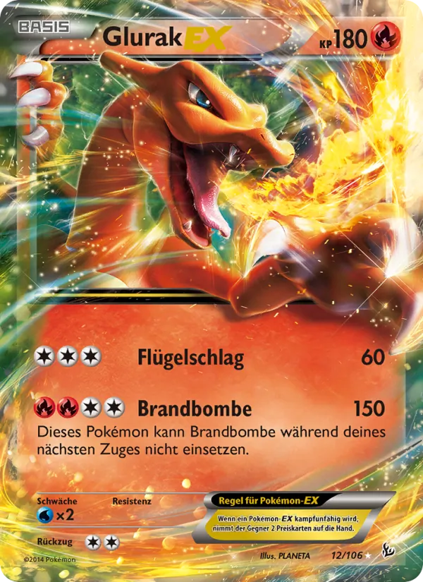 Glurak EX, Flammenmeer 12