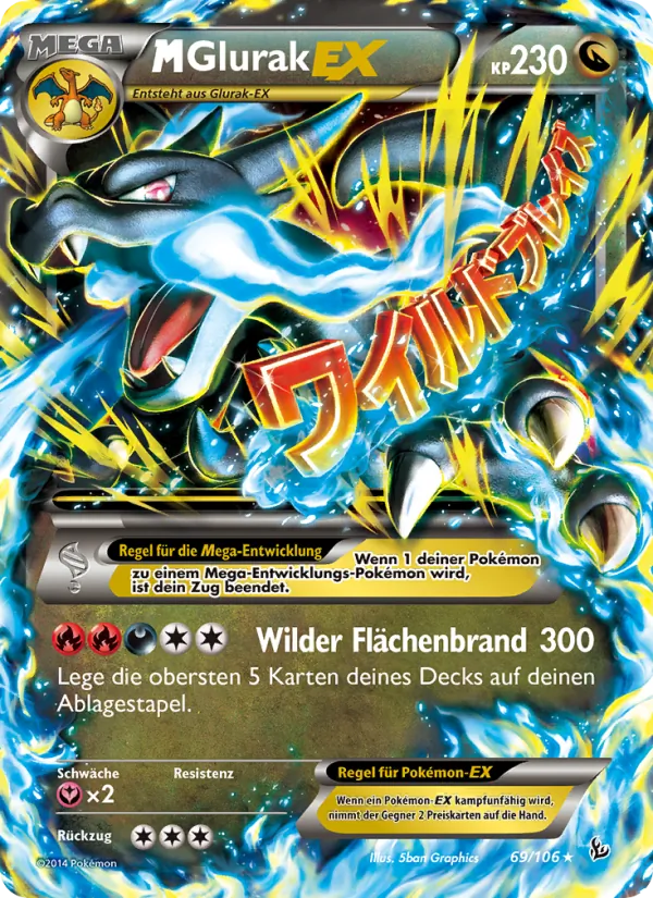 M-Glurak EX, Flammenmeer 69