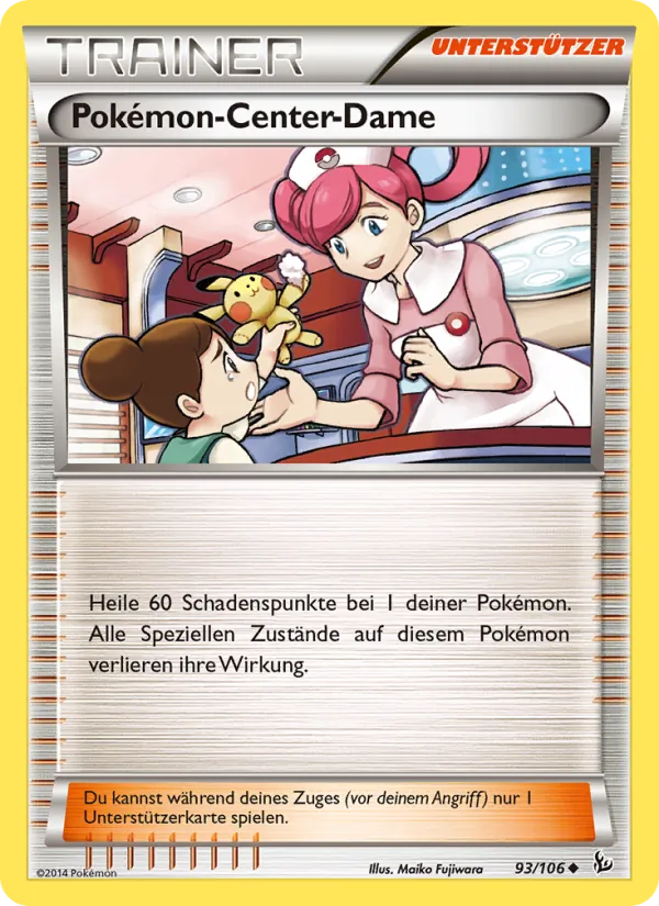 Pokémon-Center-Dame, Flammenmeer 93