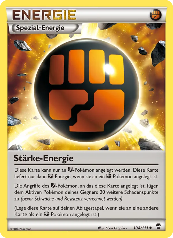 Stärke-Energie, Fliegende Fäuste 104