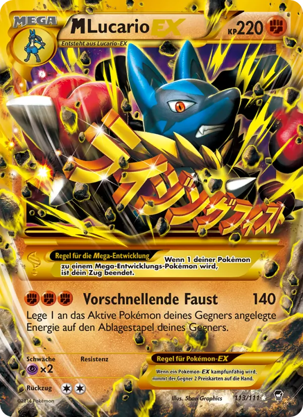 M Lucario EX, Fliegende Fäuste 113
