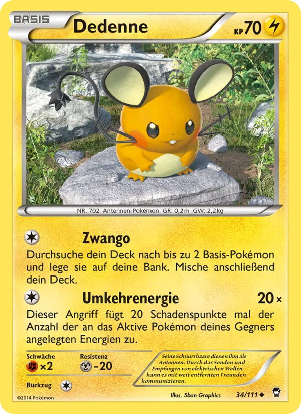 Dedenne, Fliegende Fäuste 34