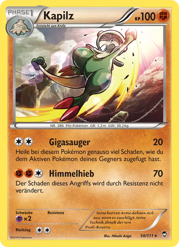 Kapilz, Fliegende Fäuste 50