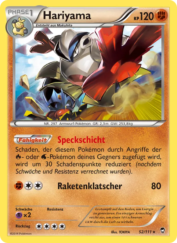Hariyama, Fliegende Fäuste 52