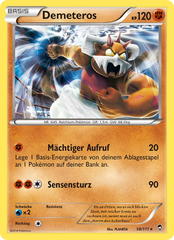 Demeteros, Fliegende Fäuste 58