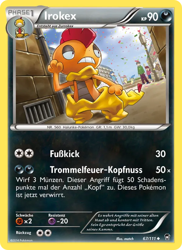 Irokex, Fliegende Fäuste 67