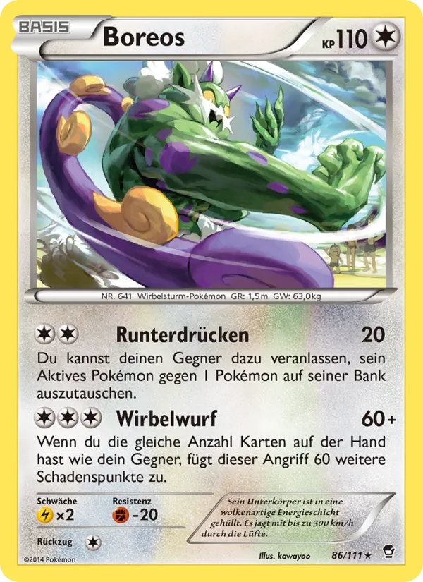 Boreos, Fliegende Fäuste 86