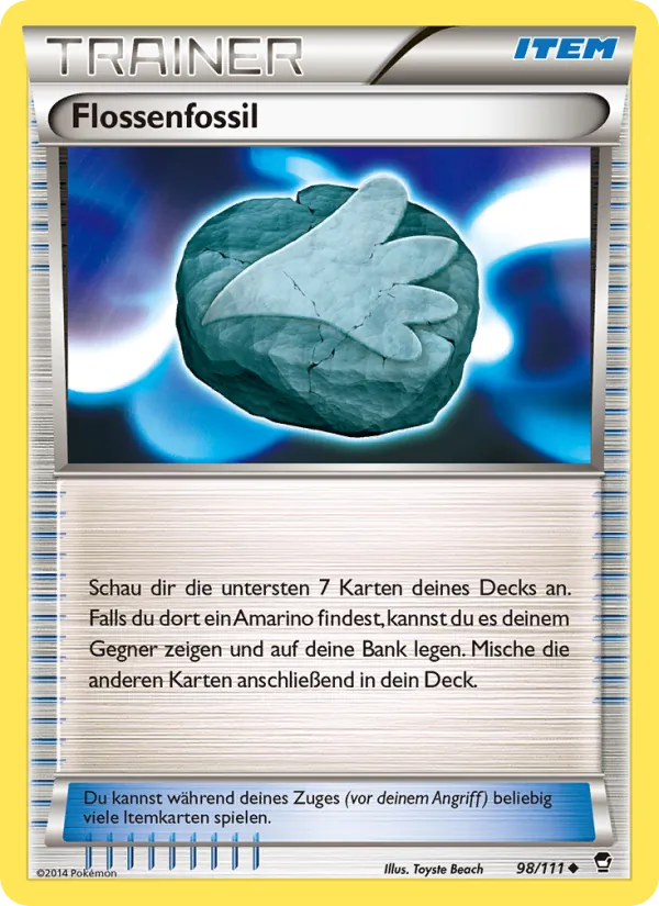 Flossenfossil, Fliegende Fäuste 98