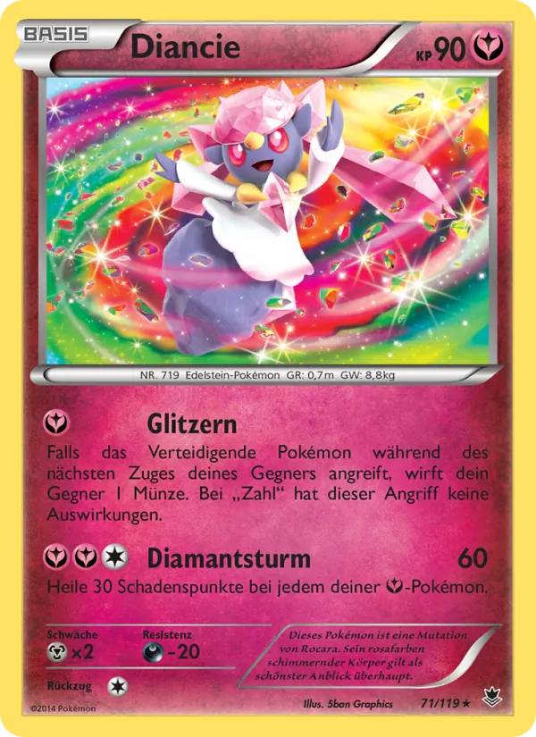 Diancie, Phantomkräfte 71