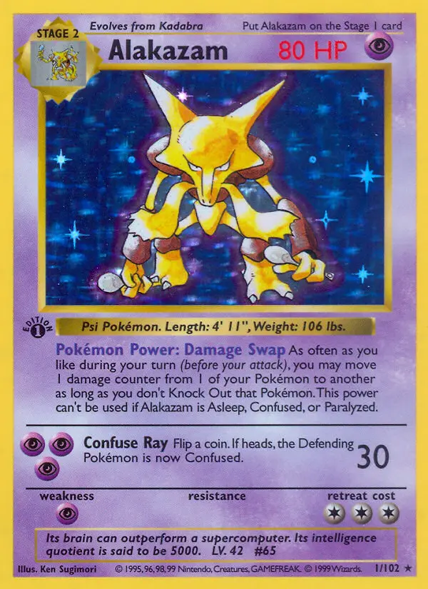Alakazam, Base Set 1