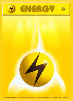 Lightning Energy, Base Set 100