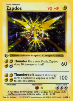 Zapdos, Base Set 16