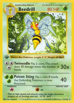 Beedrill, Base Set 17