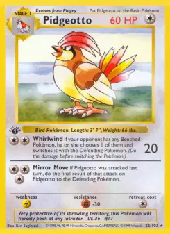 Pidgeotto, Base Set 22