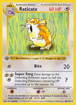 Raticate, Base Set 40