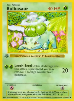 Bulbasaur, Base Set 44
