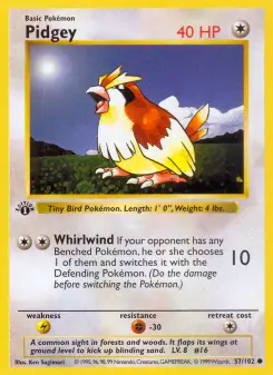 Pidgey, Base Set 57