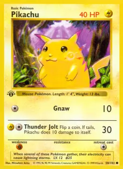 Pikachu, Base Set 58