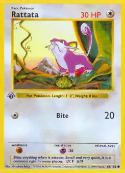 Rattata, Base Set 61
