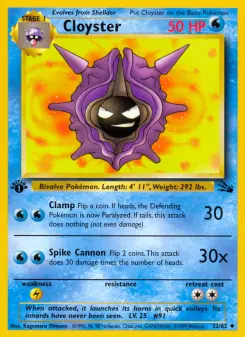 Cloyster, Fossil 32