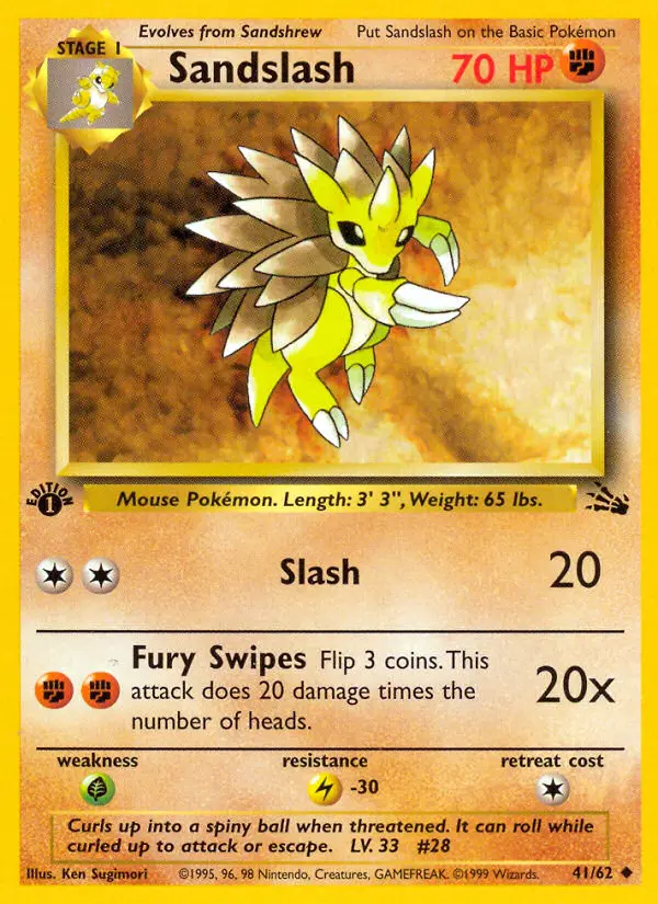 Sandslash, Fossil 41